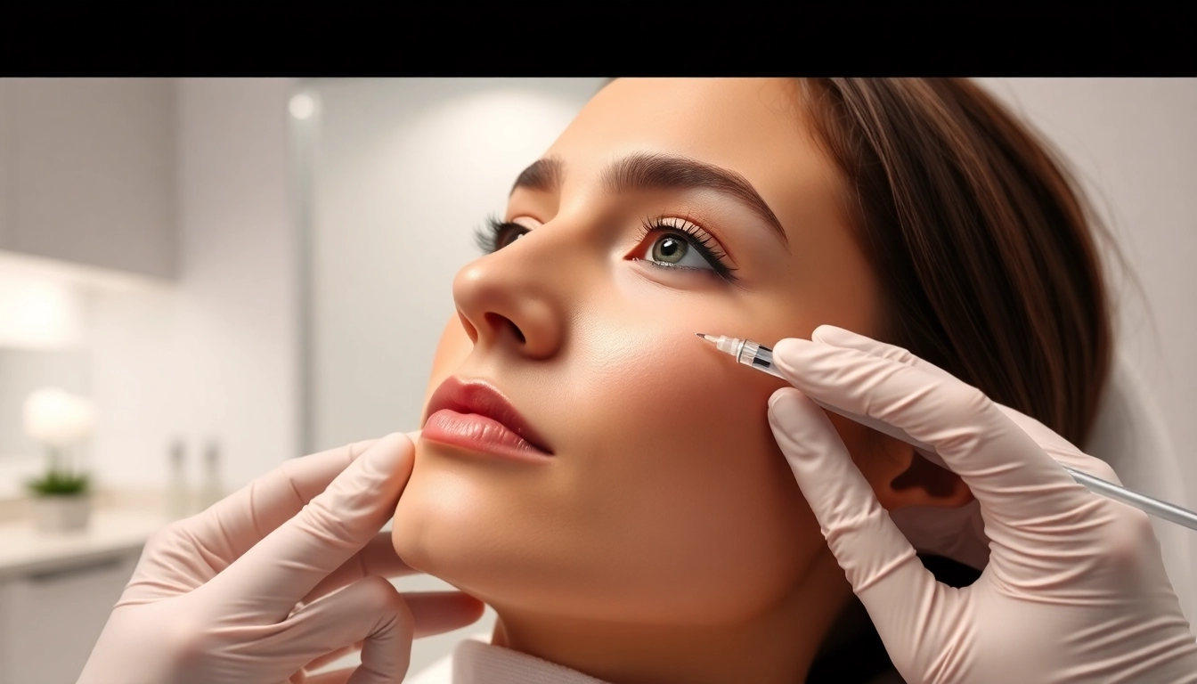 Botox Zürich: Skilled medical professional administering facial injections in a modern clinic for natural results.