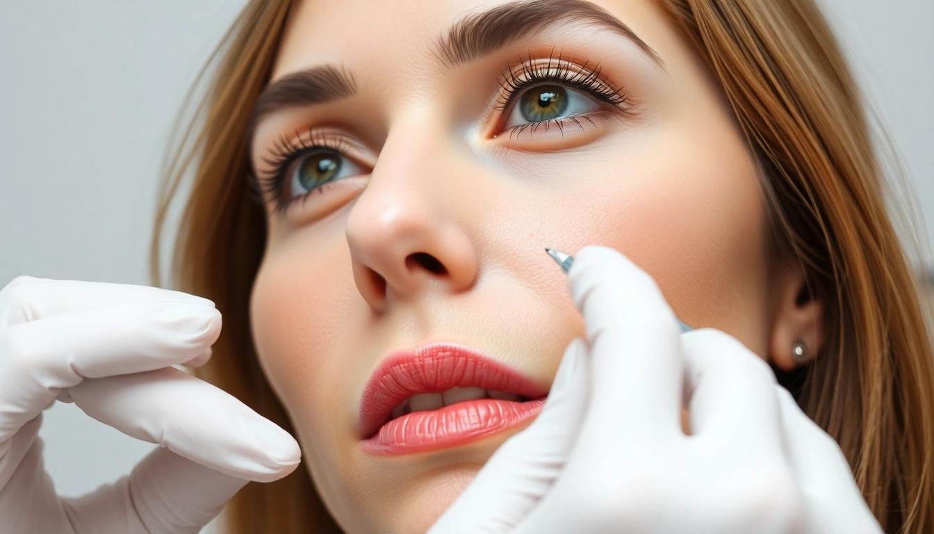 Botox Behandlung bei einem Facharzt für ein verjüngtes, glattes Hautbild in einem modernen Behandlungszimmer.