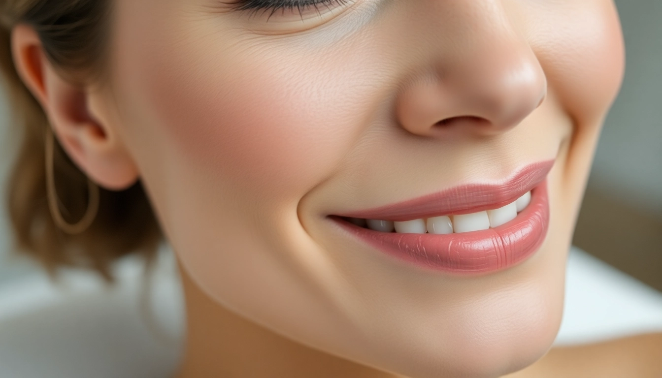 Fadenlifting Zürich: Woman receives non-invasive facial lifting treatment with fine PDO threads for a natural, youthful look.