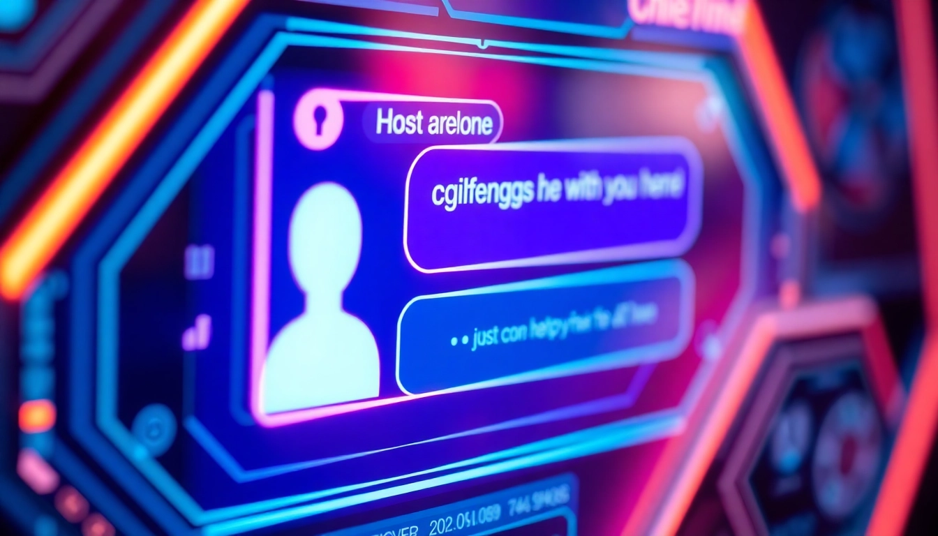 Engaging AI girlfriend chatting interface showcasing realistic conversation visuals for AI girlfriend apps, inviting user interaction.